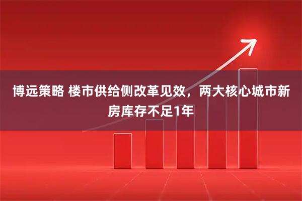 博远策略 楼市供给侧改革见效，两大核心城市新房库存不足1年