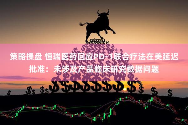 策略操盘 恒瑞医药回应PD-1联合疗法在美延迟批准：未涉及产品临床研究数据问题