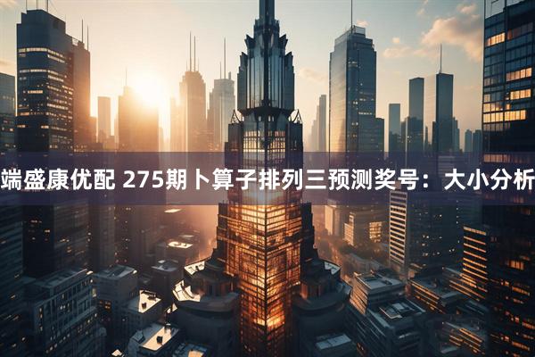 端盛康优配 275期卜算子排列三预测奖号：大小分析